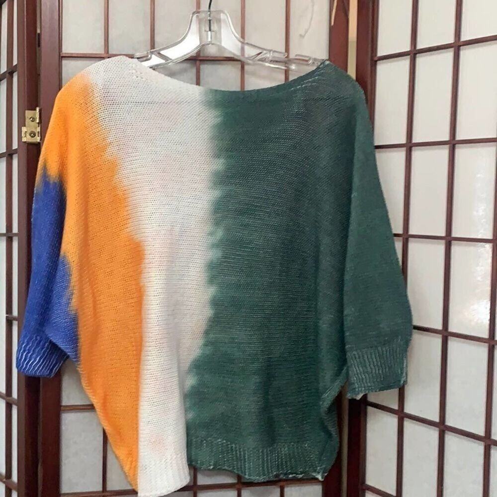 LUISA RICCI OMBRÉ DOLMAN SWEATER MADE IN‎ ITALY SIZE S